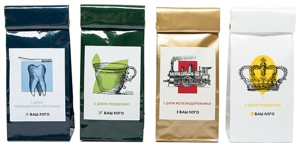 Наклейки на пакет с чаем